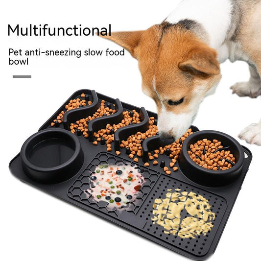 Dog Licking Mat Pet Licking Mat Silicone Smelling Mat Multifunctional Food Bowl Pets Supplies
