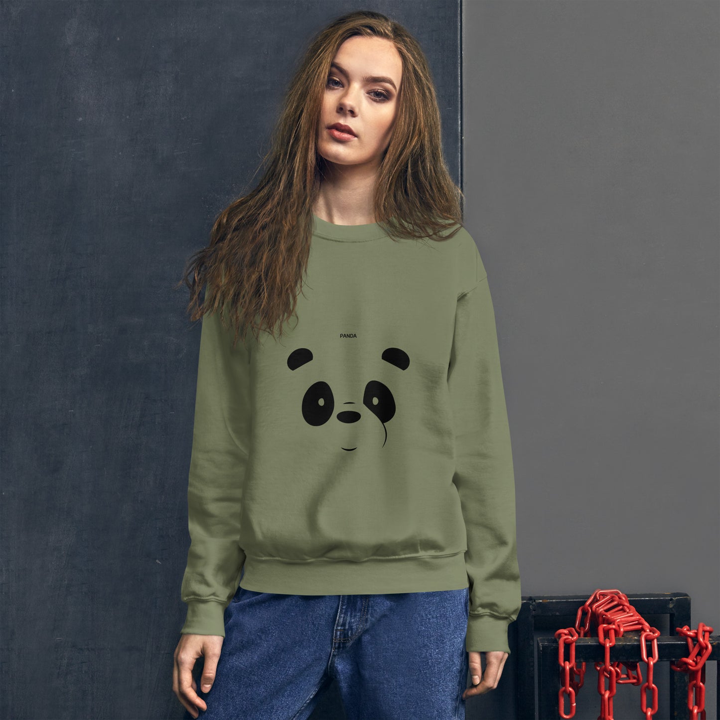 Cute Panda Design Unisex Sweatshirt